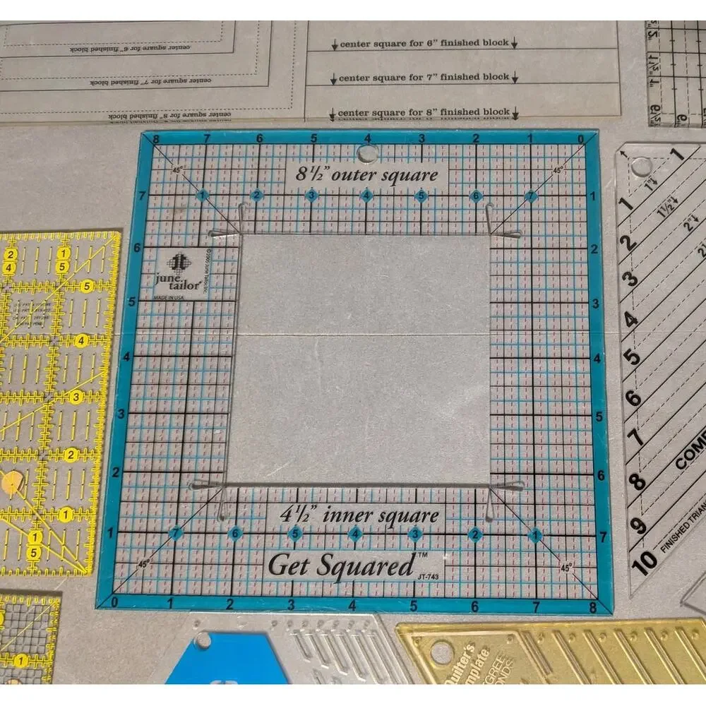 Quilting Rulers Templates Lot of 9 Creative Grids Omnigrid Easy Center Hexagon